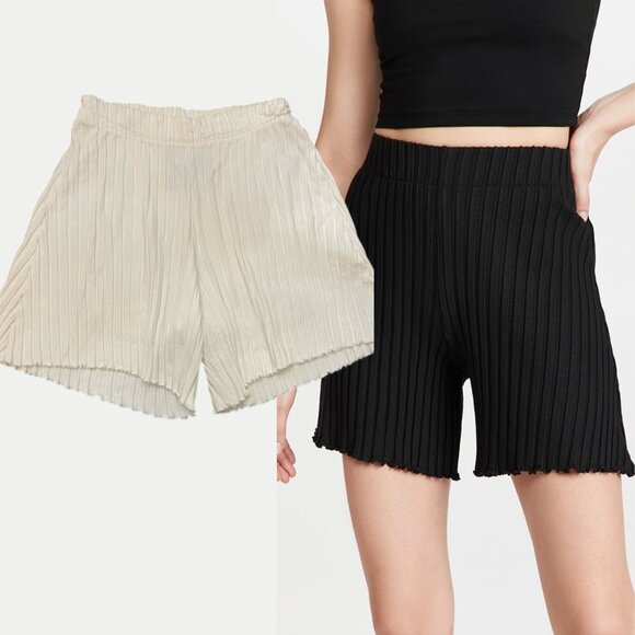 Simon Miller Cream High Waist Sutton Shorts Size Medium 2759 - Picture 1 of 15